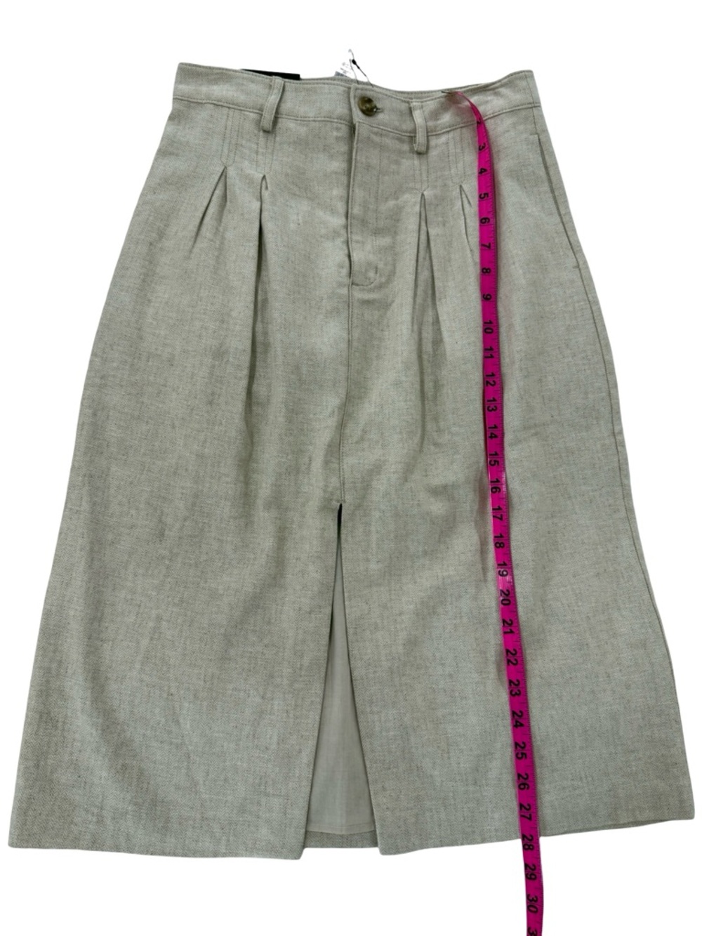 NWT Banana Republic Linen Pleated Midi Skirt & Crop Top Set size 4 women - Picture 9 of 16